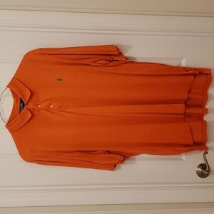 Polo Golf Shirt 🌻 XXL Orange Ralph Lauren Pima Cotton
